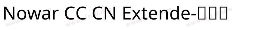 Nowar CC CN Extende字体转换